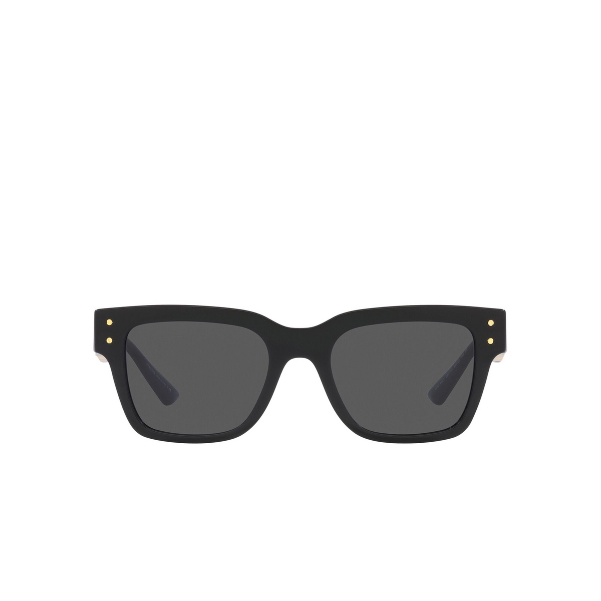 Versace® Square Sunglasses: VE4421 color Black GB1/87 - front view.