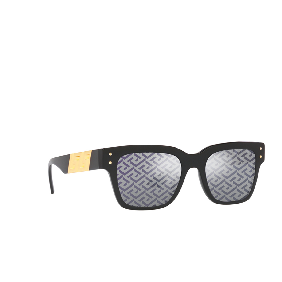 Versace VE4421 Sunglasses GB1/F Black - three-quarters view