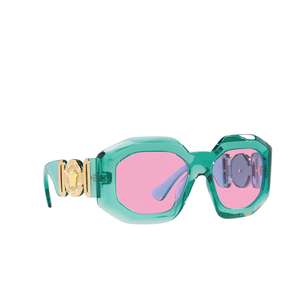 Versace VE4424U Sunglasses 5361/5 Transparent turquoise - three-quarters view