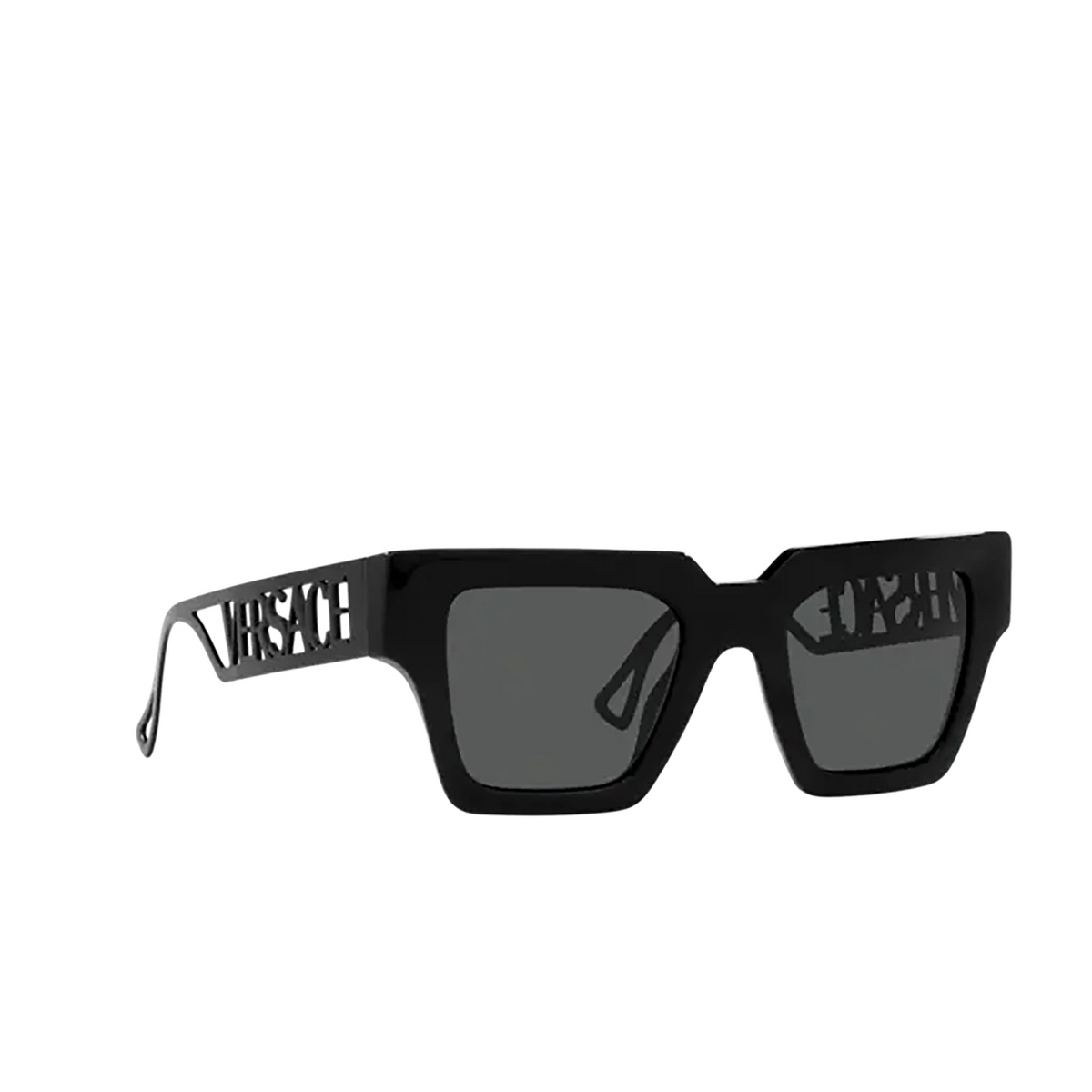 Versace VE4431 Sunglasses 538087 Black - three-quarters view