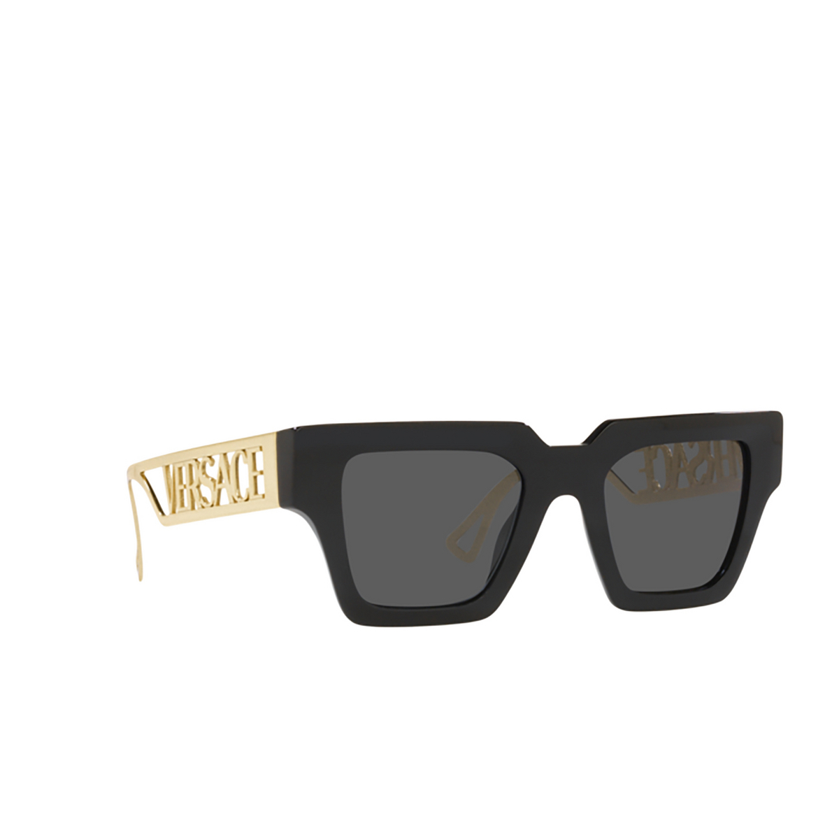 Versace VE4431 Sunglasses GB1/87 Black - three-quarters view