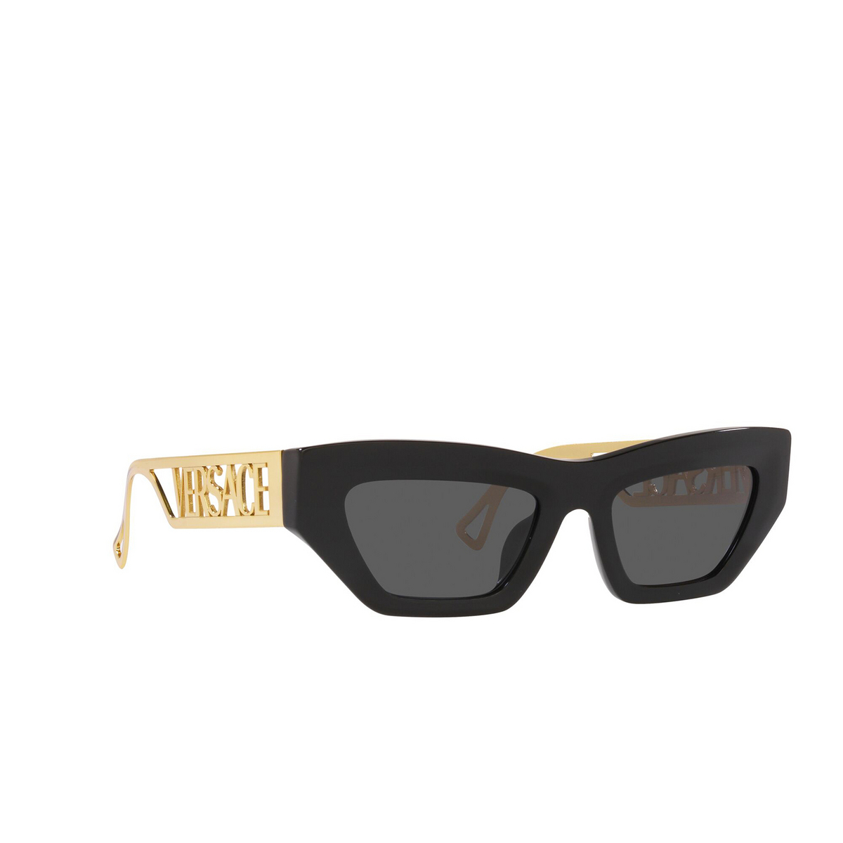 Versace VE4432U Sunglasses GB1/87 Black - three-quarters view