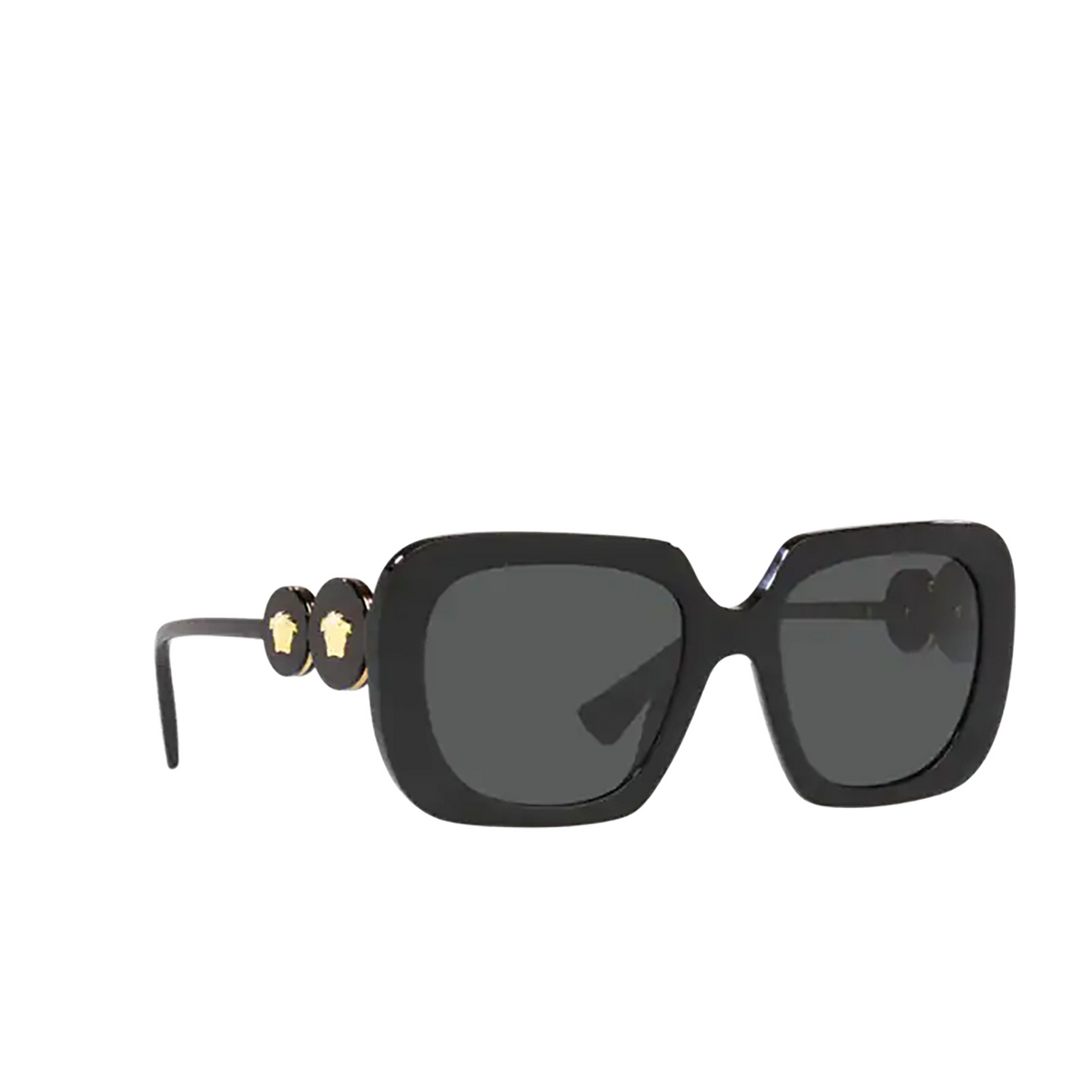 Versace VE4434 Sunglasses GB1/87 Black - three-quarters view