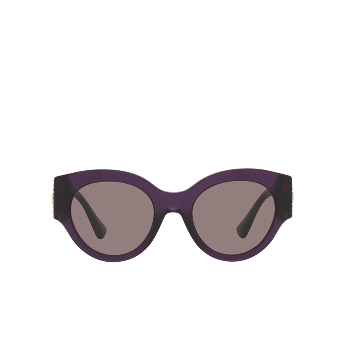 Versace VE4438B Sunglasses 53847N Transparent Plum - front view