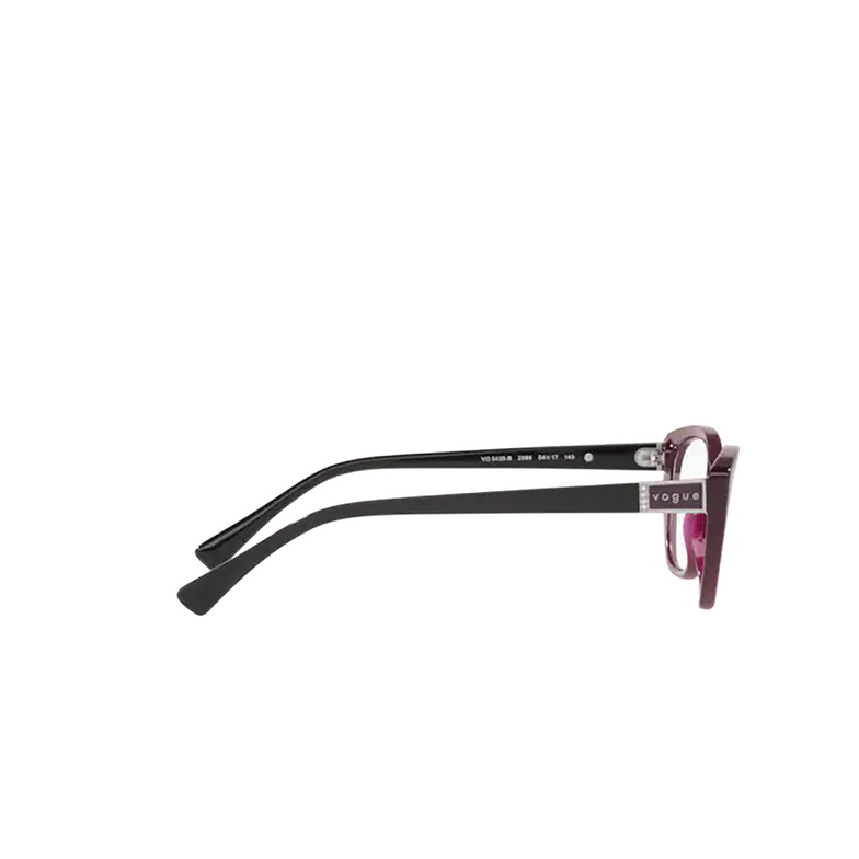 Occhiali da vista Vogue VO5425B 2989 transparent dark cherry - 3/4