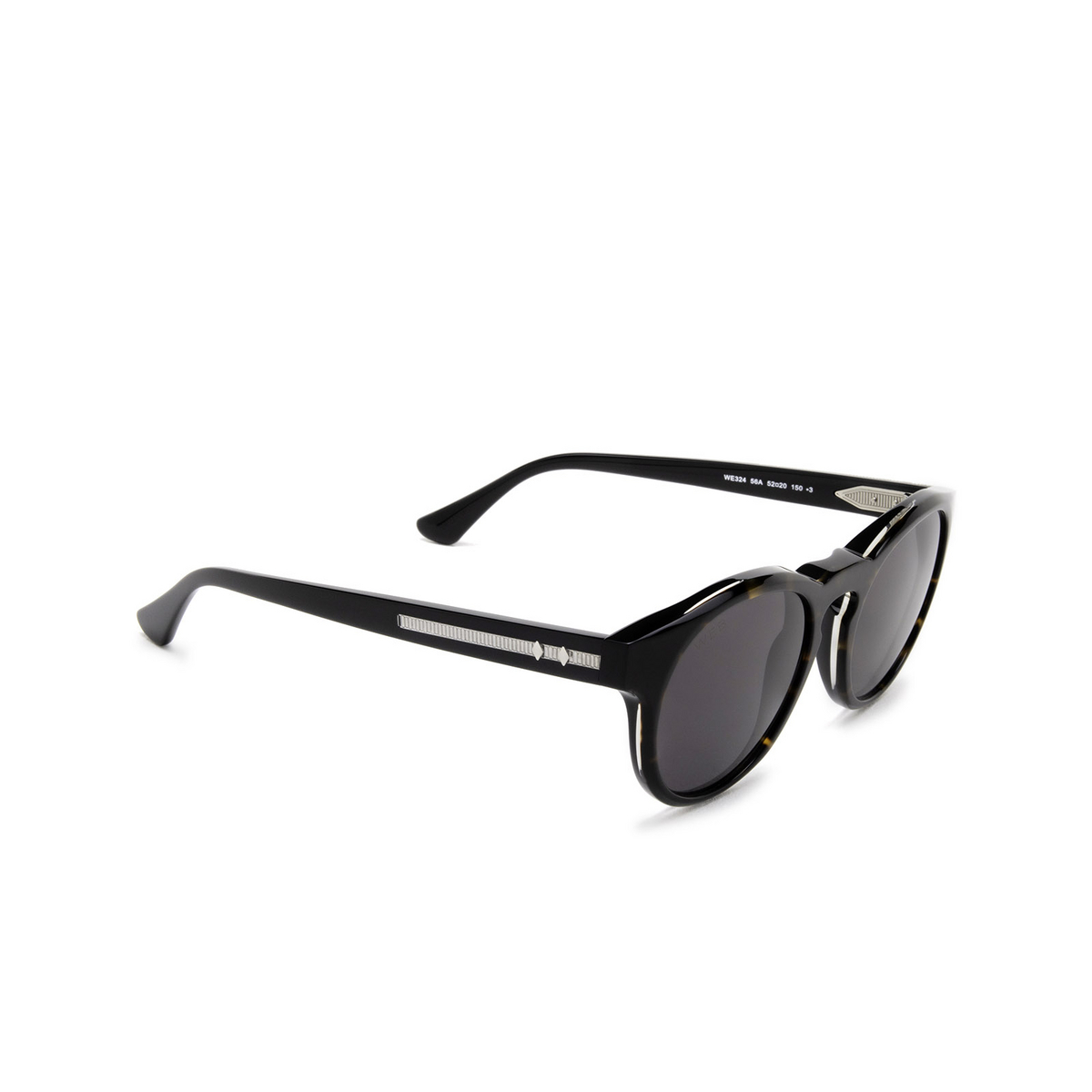 Web® Round Sunglasses: WE0324 color 56A Havana - three-quarters view
