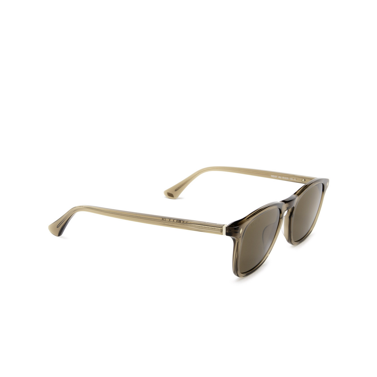 Web WE0327 Sunglasses 48J Dark Brown - three-quarters view