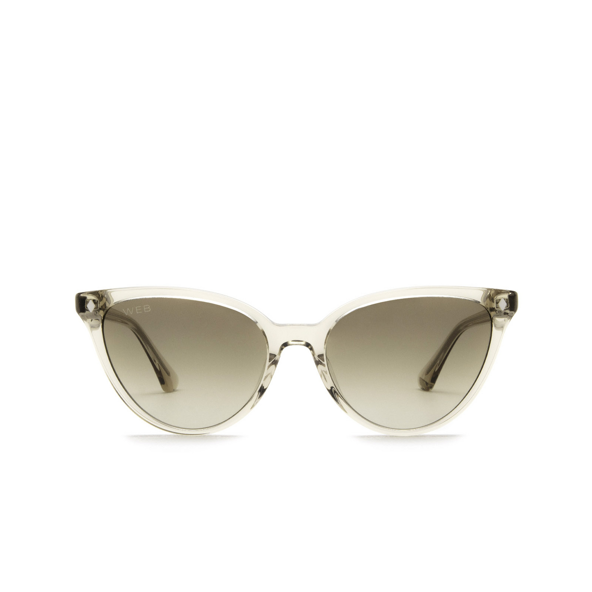 Web® Cat-eye Sunglasses: WE0329 color 39P Transparent Yellow - front view