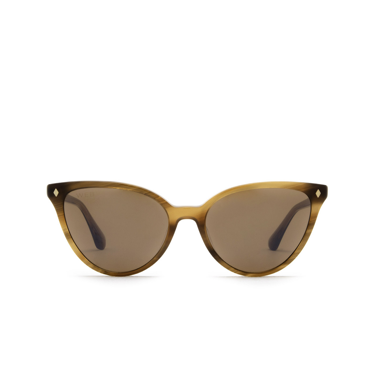Web® Cat-eye Sunglasses: WE0329 color 56Z Havana - front view