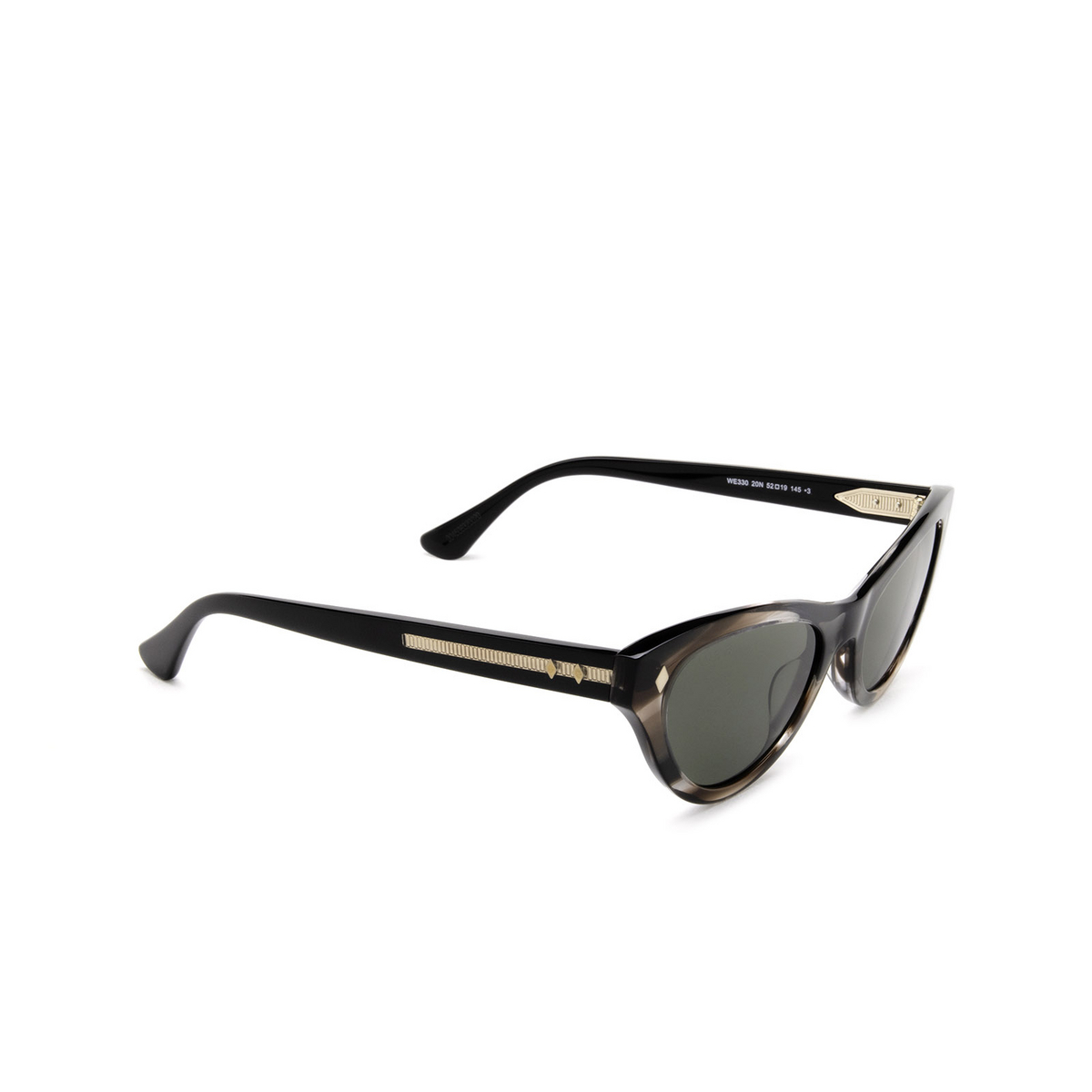 Web® Cat-eye Sunglasses: WE0330 color 20N Grey - three-quarters view
