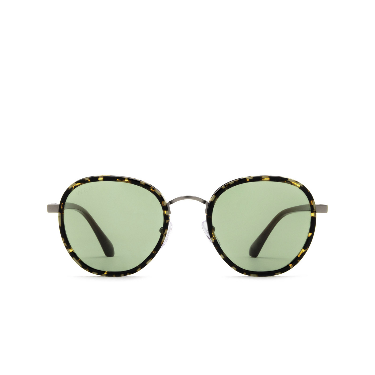 Web® Round Sunglasses: WE0333 color 56N Havana - front view