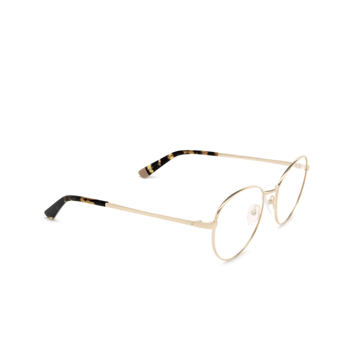 Web® Round Eyeglasses: WE5364 color 033 Rose Gold - three-quarters view