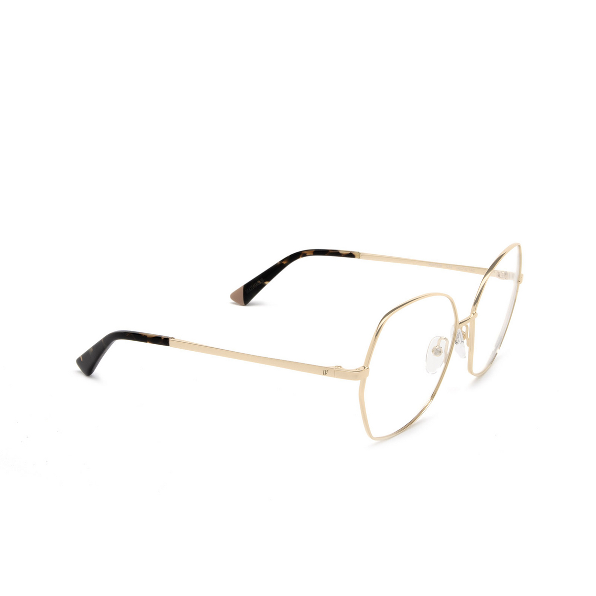 Web® Butterfly Eyeglasses: WE5366 color 033 Gold - three-quarters view