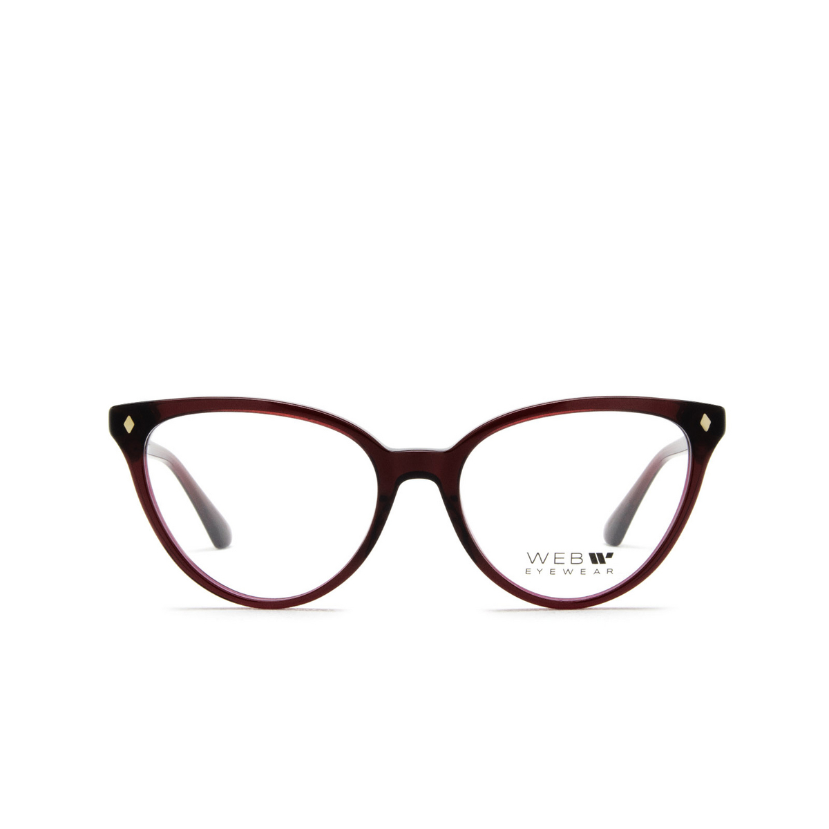 Web® Cat-eye Eyeglasses: WE5388 color 069 Bordeaux - front view