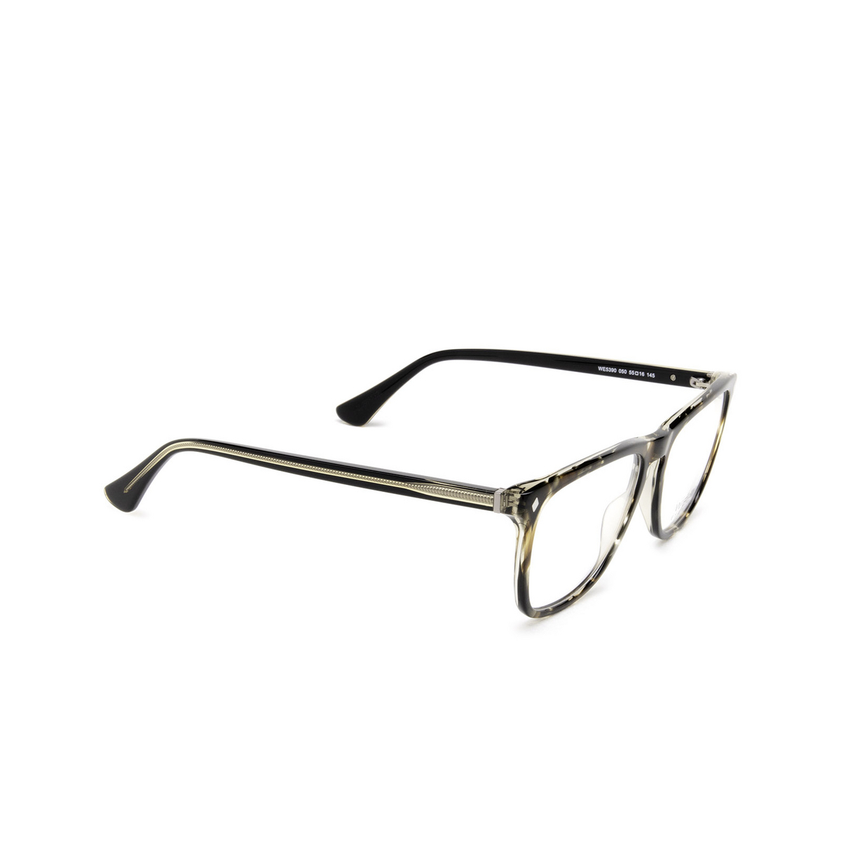 Web® Square Eyeglasses: WE5390 color 050 Havana - three-quarters view
