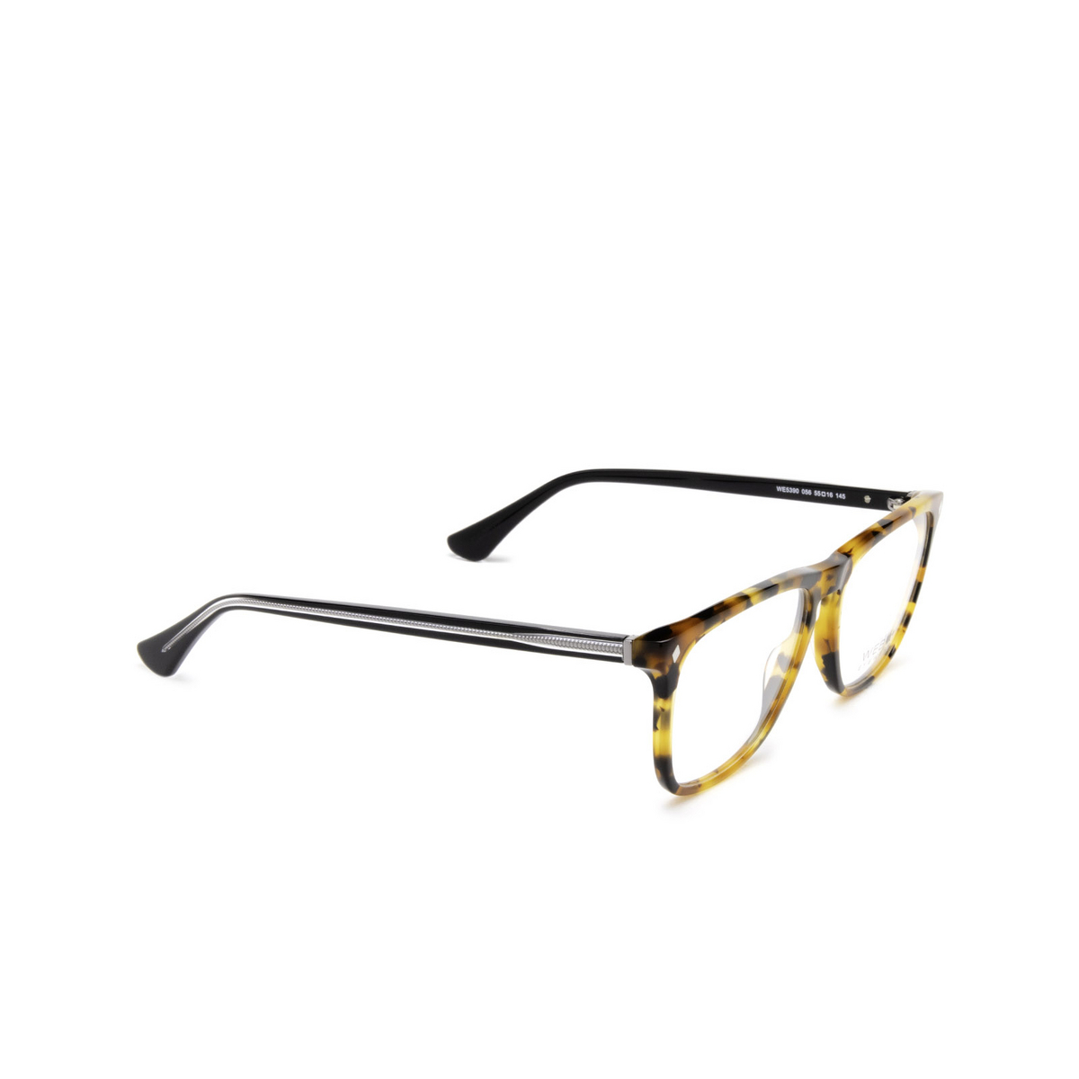 Web® Square Eyeglasses: WE5390 color 056 Havana - three-quarters view
