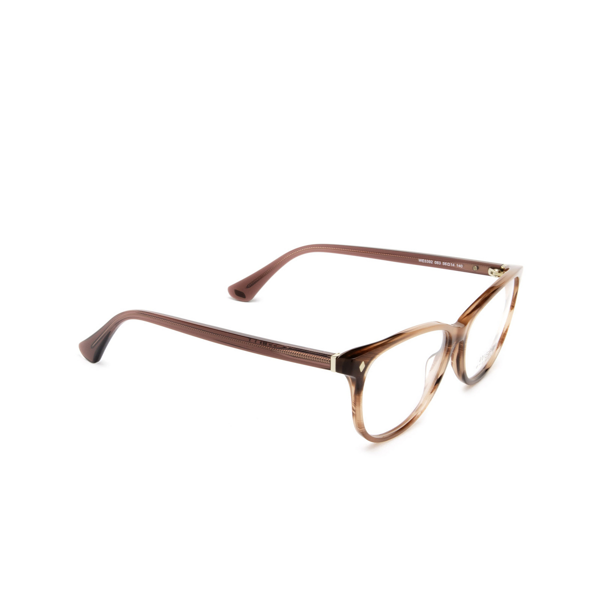 Web® Cat-eye Eyeglasses: WE5392 color 083 Violet - three-quarters view