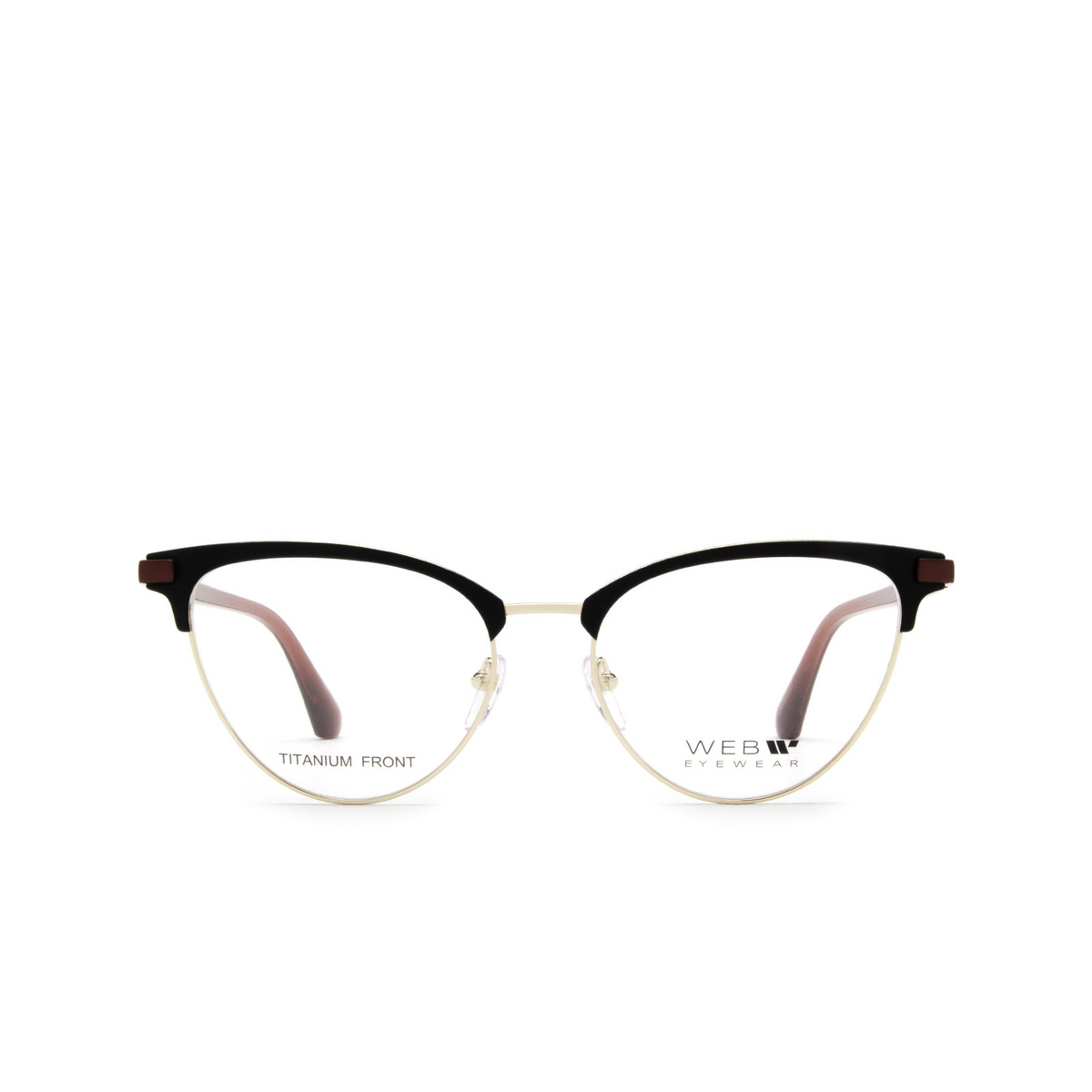 Web WE5395 Eyeglasses 002 Black - front view