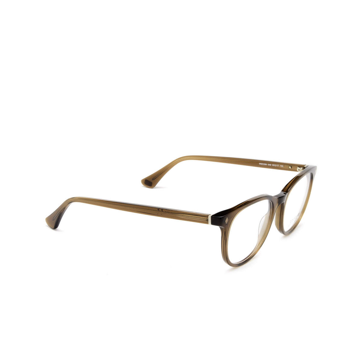 Web WE5398 Eyeglasses 048 Dark Brown - three-quarters view