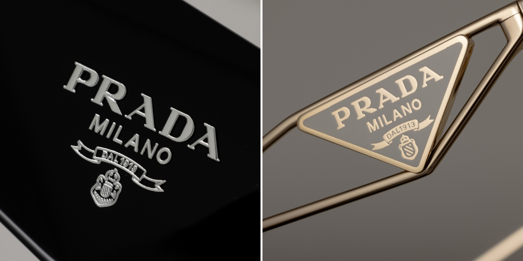 Authentic Prada sunglasses will have these small details