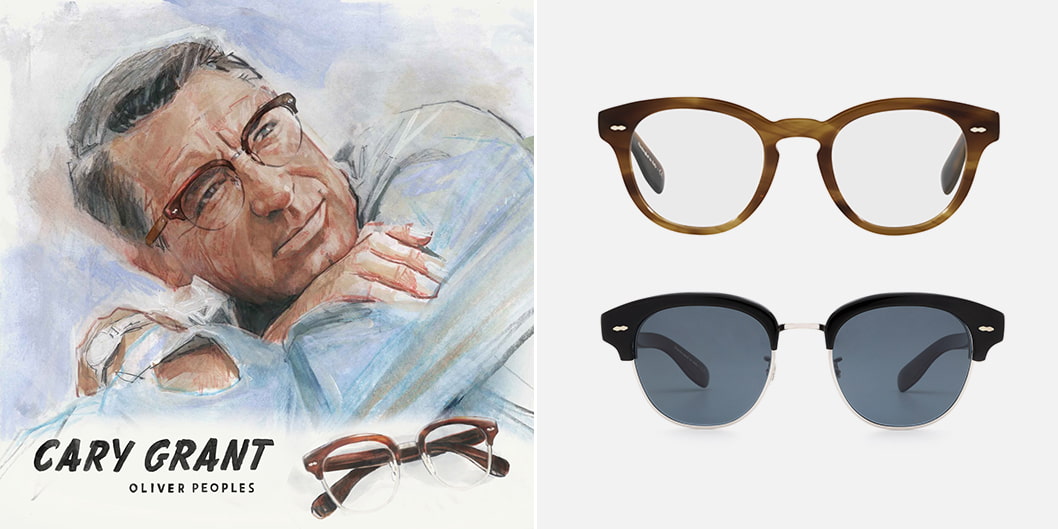 Oliver Peoples Cary Grant sunglasses and eyeglasses