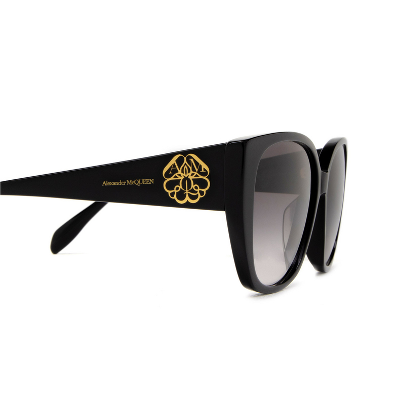 Alexander McQueen AM0284S Sunglasses 002 black - 3/4
