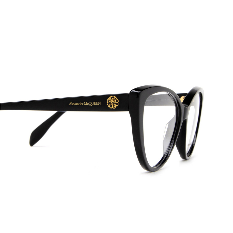 Alexander McQueen AM0287O Eyeglasses 001 black - 3/5