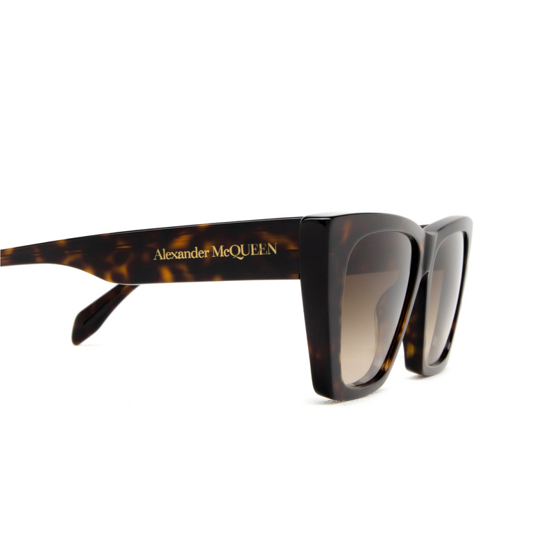 Alexander McQueen AM0299S Sunglasses 002 havana - 3/4