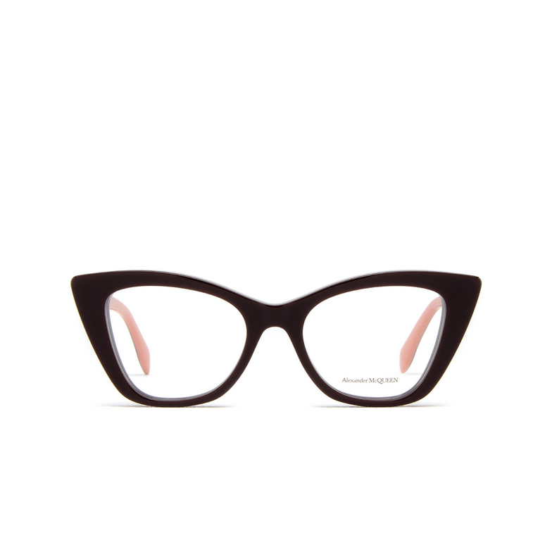 Alexander McQueen AM0305O Eyeglasses 004 burgundy - 1/5