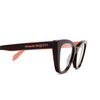 Alexander McQueen AM0305O Eyeglasses 004 burgundy - product thumbnail 3/5