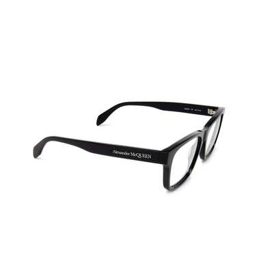 Alexander McQueen AM0307O Eyeglasses 001 black - three-quarters view