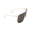 Gafas de sol Alexander McQueen AM0313S 001 gold - Miniatura del producto 2/4