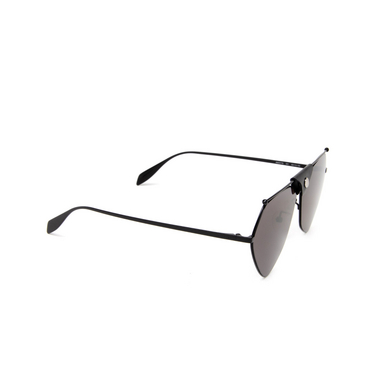Alexander McQueen AM0317S Sunglasses 001 black - three-quarters view