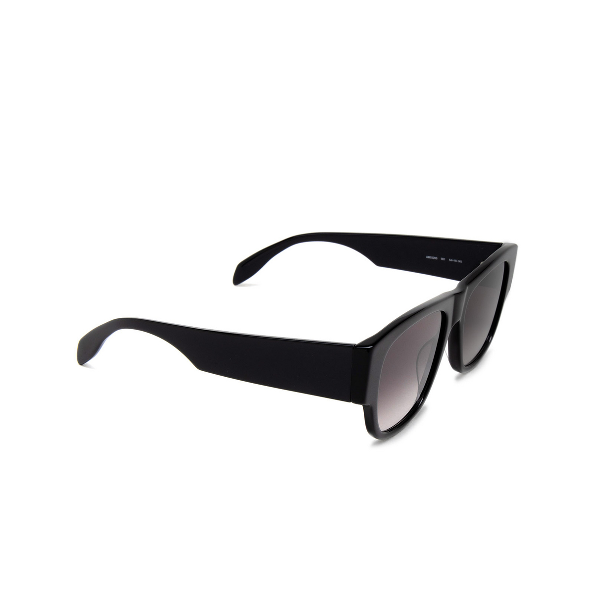 Alexander McQueen AM0328S Sunglasses 001 Black - three-quarters view