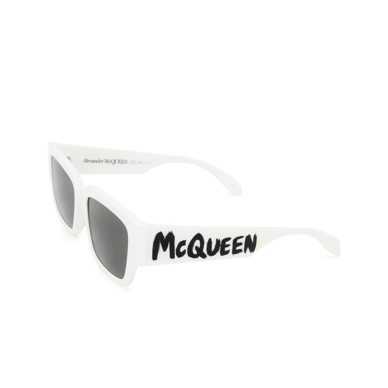 Occhiali da sole Alexander McQueen AM0329S 003 white - 4/5