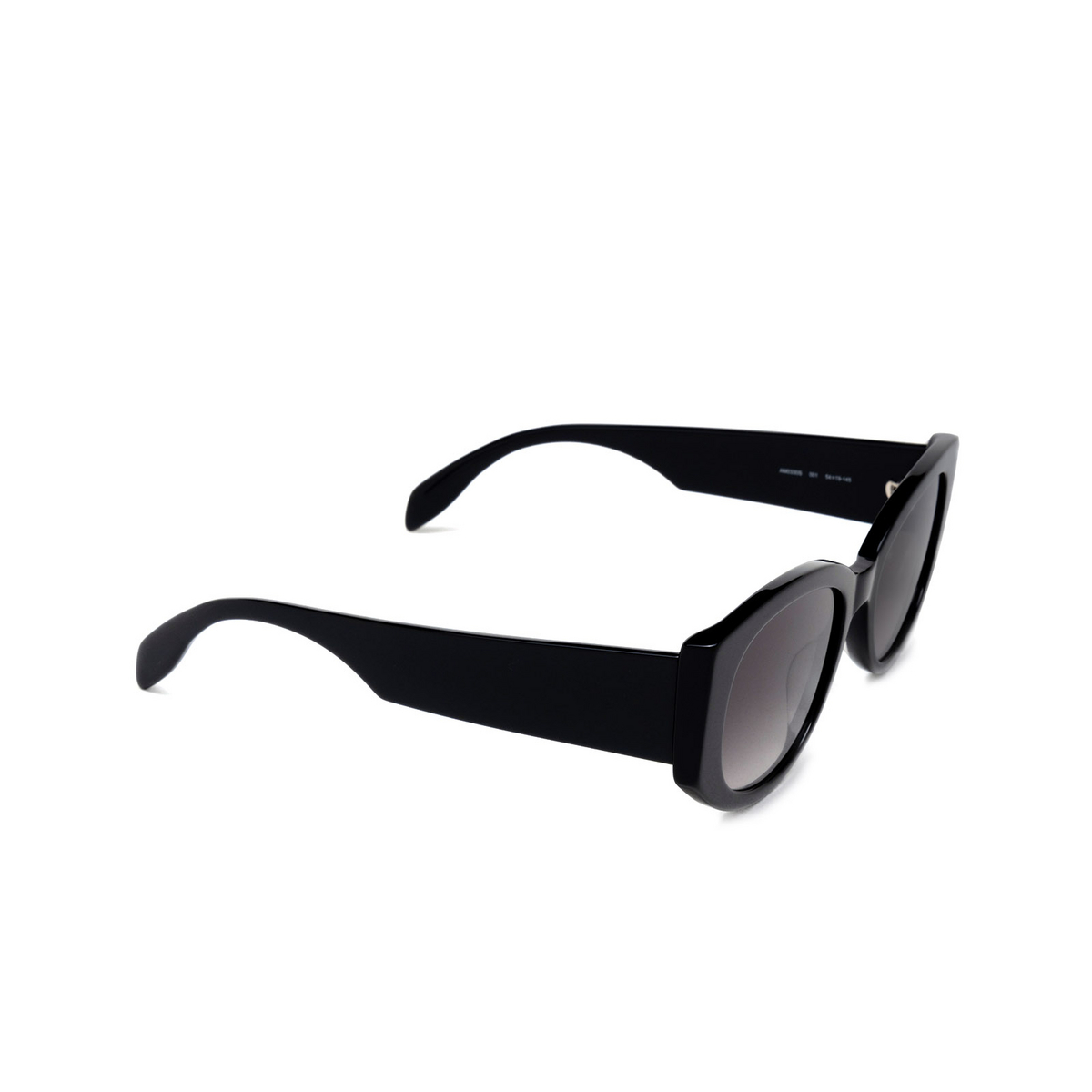 Alexander McQueen AM0330S Sunglasses 001 Black - three-quarters view