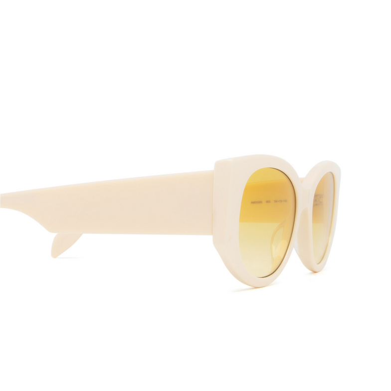 Alexander McQueen AM0330S Sunglasses 003 white - 3/5