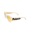 Lunettes de soleil Alexander McQueen AM0330S 003 white - Vignette du produit 4/5