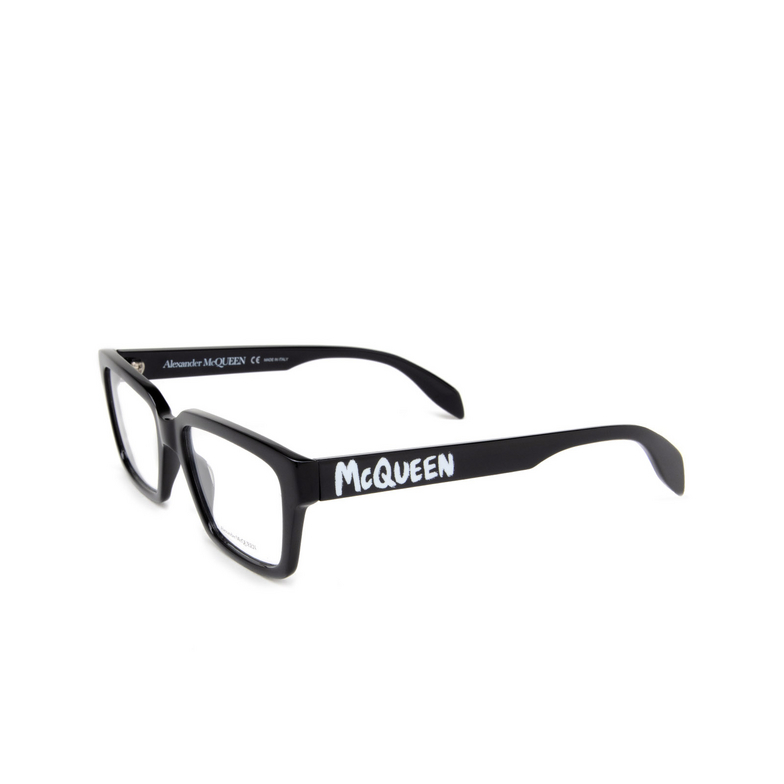 Alexander McQueen AM0332O Eyeglasses 001 black - 4/5