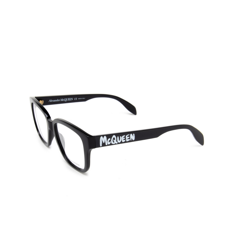 Alexander McQueen AM0333O Eyeglasses 001 black - 4/5