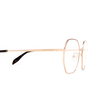 Alexander McQueen AM0338O Eyeglasses 003 gold - product thumbnail 3/4