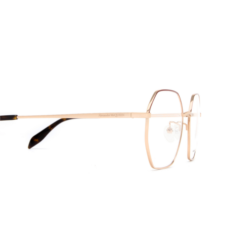 Alexander McQueen AM0338O Eyeglasses 003 gold - 3/4