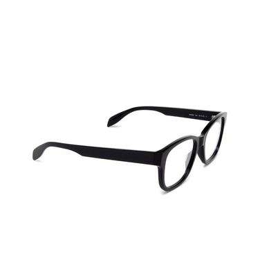Alexander McQueen AM0350O Eyeglasses 002 black - three-quarters view