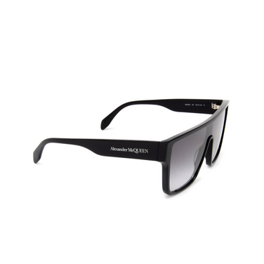Alexander McQueen AM0354S Sunglasses 001 shiny black - three-quarters view