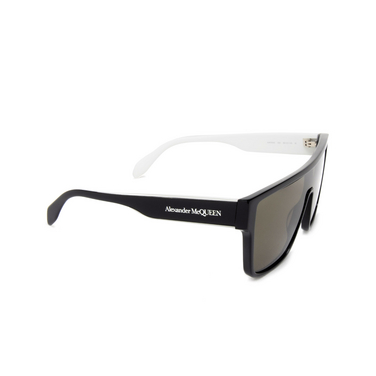 Alexander McQueen AM0354S Sunglasses 004 black - three-quarters view