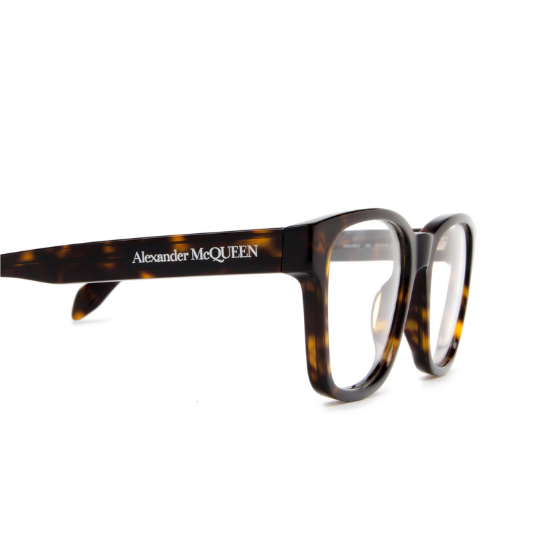 Alexander McQueen AM0356O Eyeglasses 002 havana - 3/4