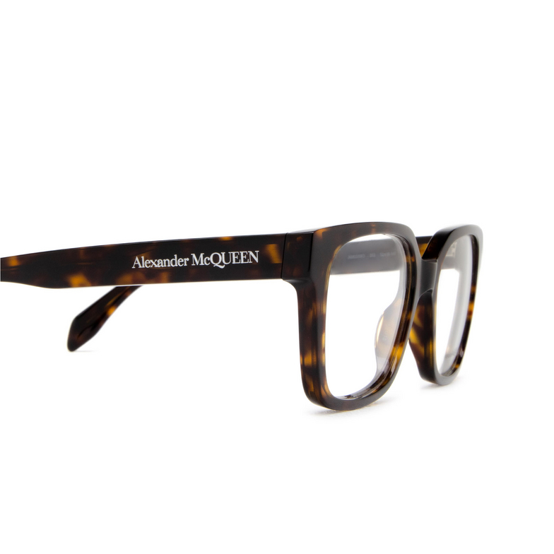 Alexander McQueen AM0358O Eyeglasses 002 havana - 3/4