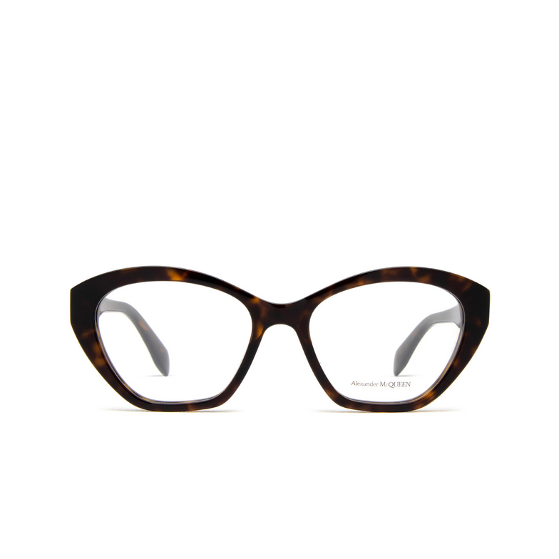 Alexander McQueen AM0360O Eyeglasses 002 havana - 1/4
