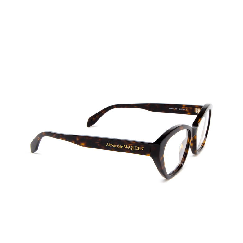 Alexander McQueen AM0360O Eyeglasses 002 havana - 2/4