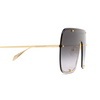 Alexander McQueen AM0362S Sunglasses 003 gold - product thumbnail 3/4